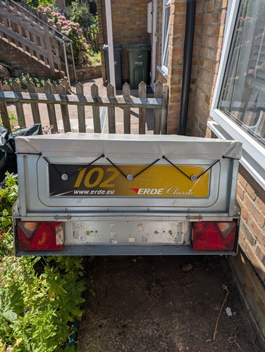 Erde 102 trailer with spare - erde,