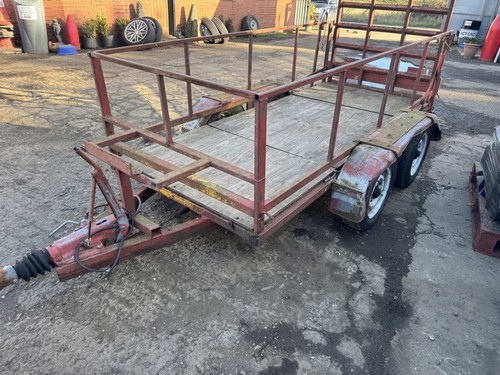Twin axle plant trailer with - plant,