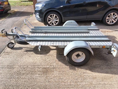Double motorbike trailer by - trailer,