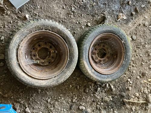 Pair trailer wheels - pair, of
