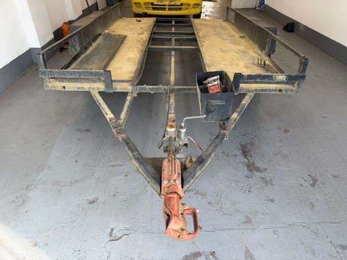 Twin axel car trailer - car,